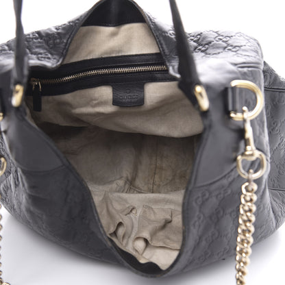 Gucci Guccissima Medium Emily Hobo Black 6 of 19