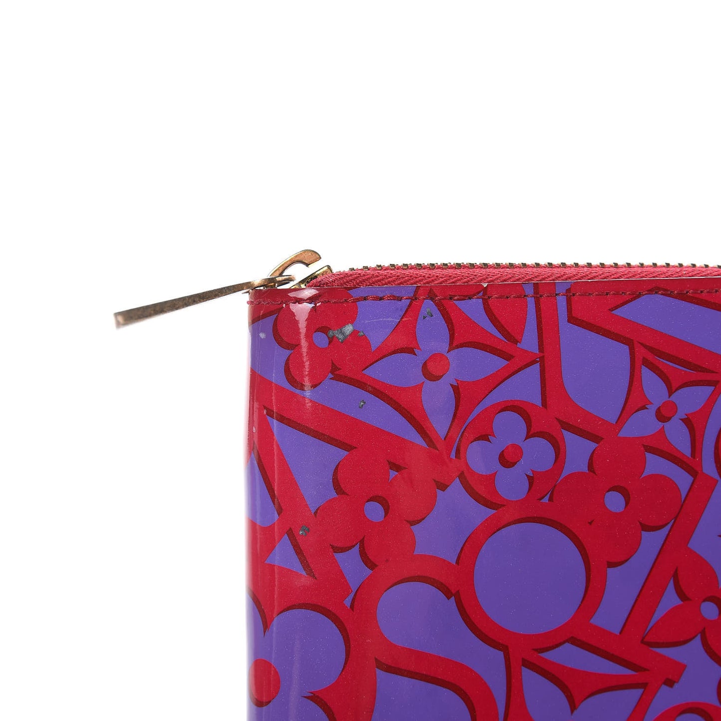 Patent Sweet Monogram Zippy Wallet Rose Indien