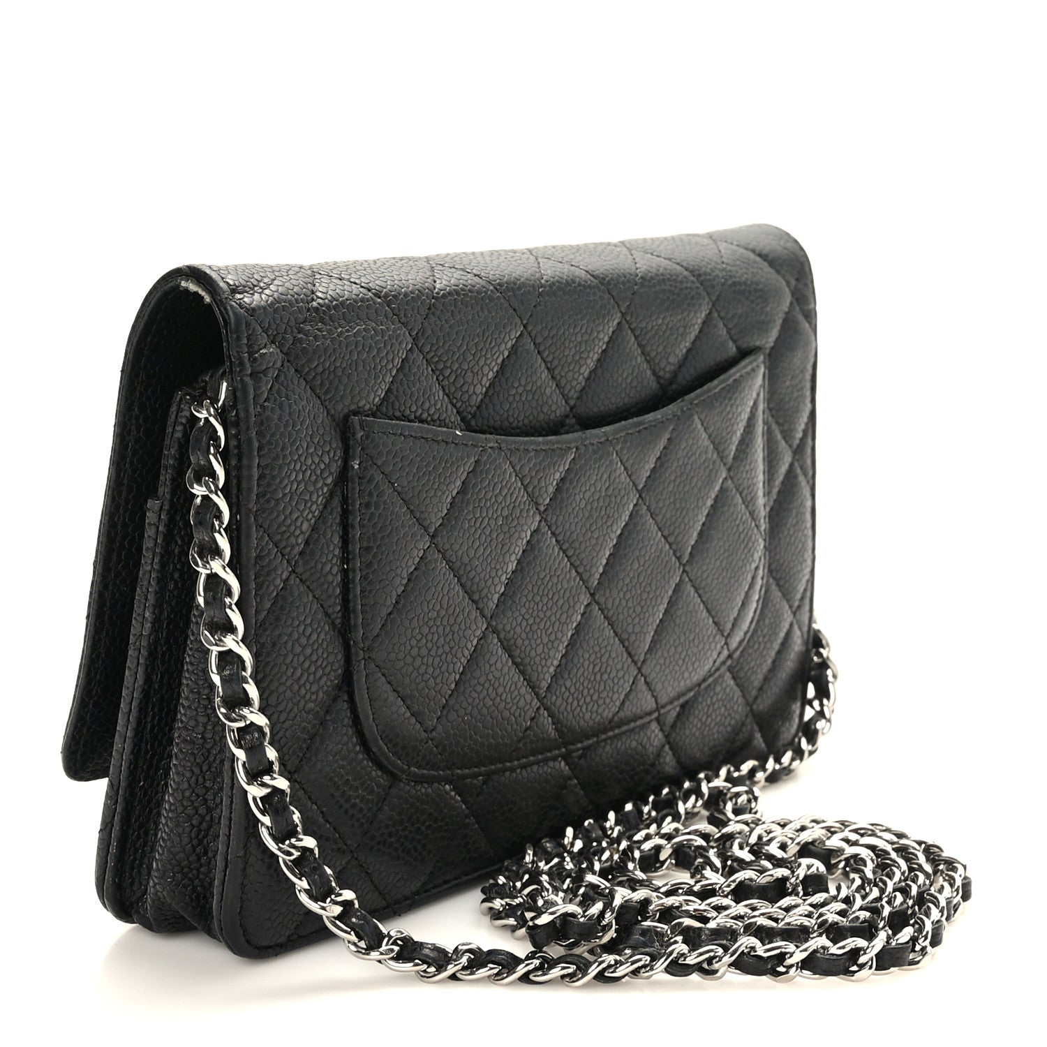 Chanel Caviar Quilted Wallet on Chain WOC Black 3 of 11