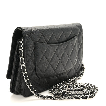 Chanel Caviar Quilted Wallet on Chain WOC Black 3 of 11