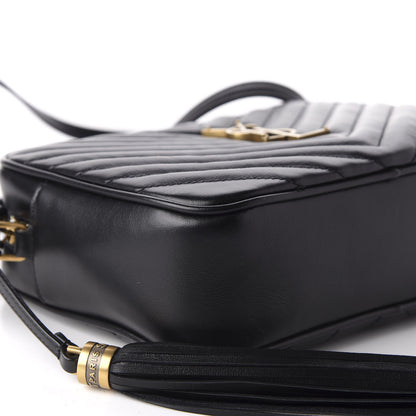 Saint Laurent Calfskin Matelasse Monogram Lou Camera Bag Black 6 of 10