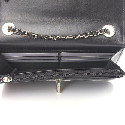 Chanel Lambskin Quilted Trendy CC Wallet On Chain WOC Black 5 of 10