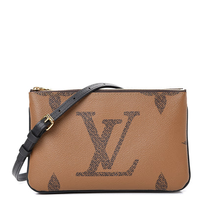 Louis Vuitton Reverse Monogram Giant Double Zip Pochette 1 of 10