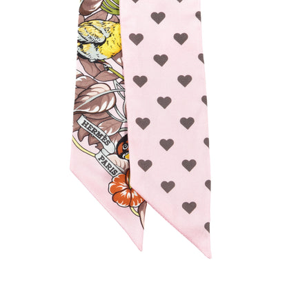 Hermes Silk Jungle Love Love Twilly Rose Pale Etoupe 2 of 4