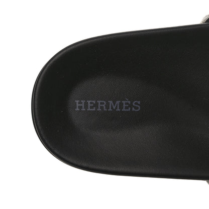 Hermes Calfskin Womens Empire Sandals 39 White 7 of 8