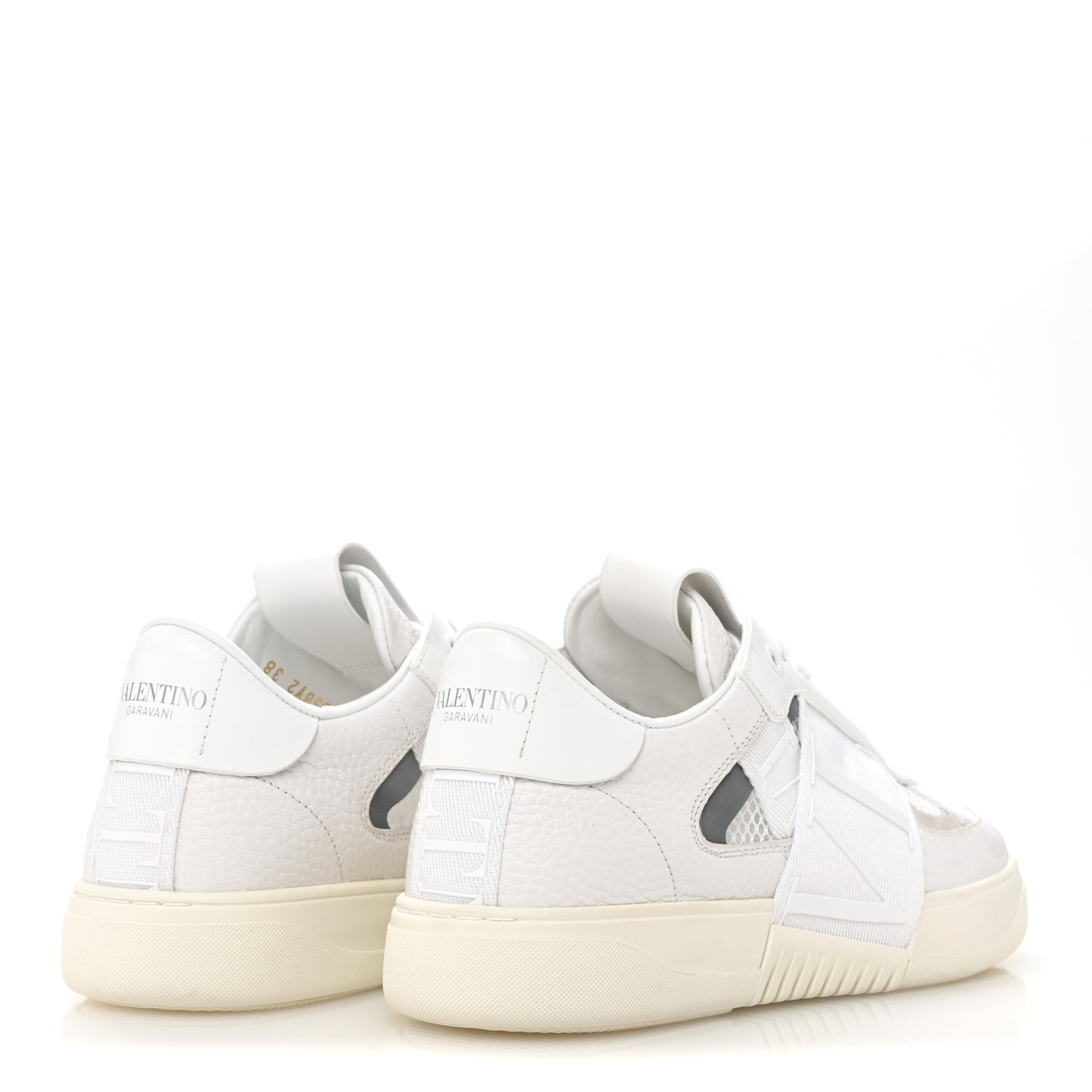 Calfskin Womens VL7N Sneakers 38 White Ice