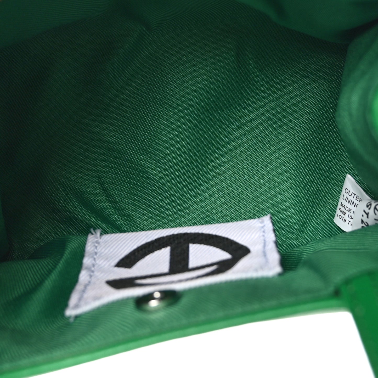 Vegan Leather Small Shopping Bag Greenscreen