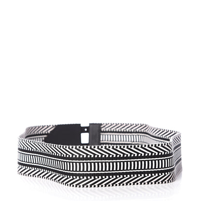 Hermes Toile Sombrero 50mm Cavale Belt 100 Black Ecru 2 of 4