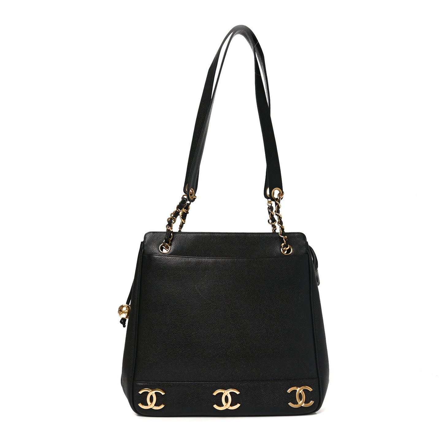 Caviar CC Shoulder Bag Black