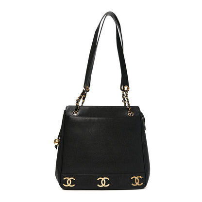 Chanel Caviar CC Shoulder Bag Black 1 of 10