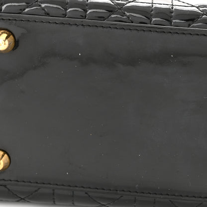 Christian Dior Patent Cannage Large Lady Dior Black 15 of 15