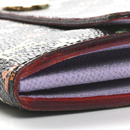 Louis Vuitton Monogram Multicolor Sarah Wallet Black Violet 9 of 9