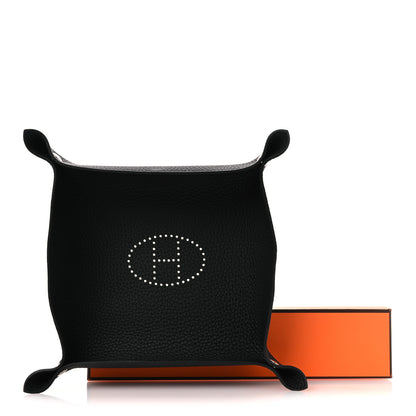 Hermes Taurillon Clemence Mises et Relances Change Tray Black 8 of 8