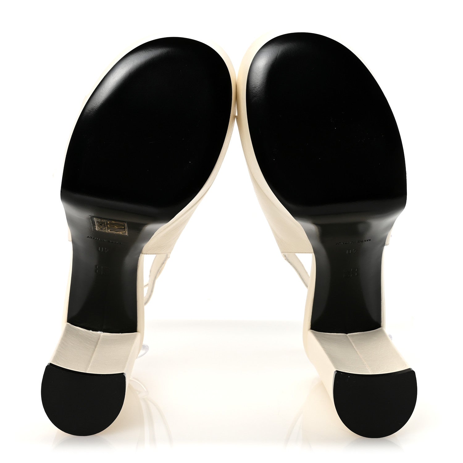 Givenchy Calfskin Voyou Sandals 40 Ivory 6 of 10