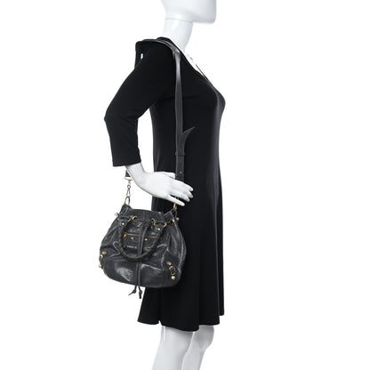 Balenciaga Agneau Giant 12 Gold Hardware Mini Pompon Gris Fossile 2 of 10