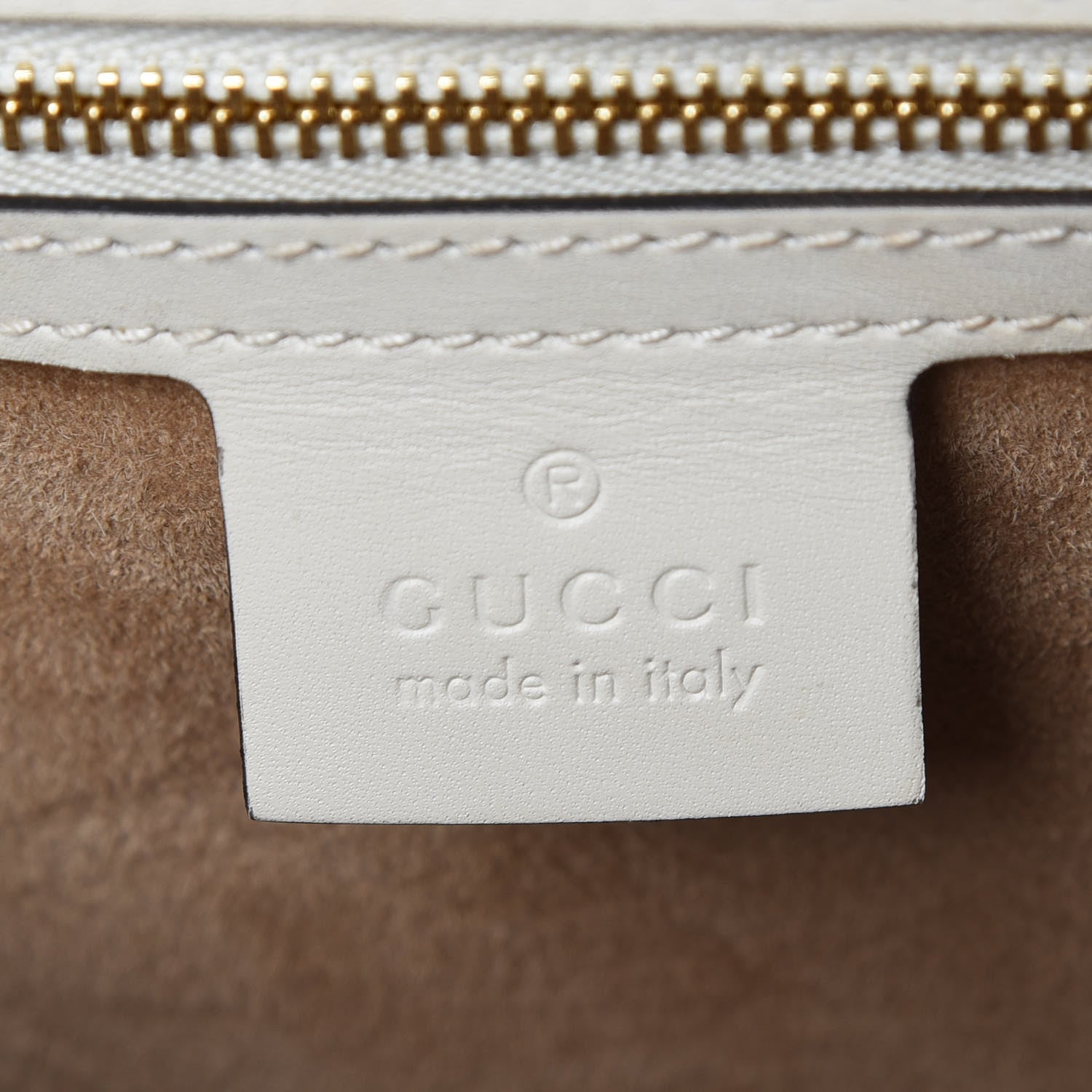Gucci Calfskin Embroidered Medium Sylvie Top Handle Bag White 7 of 9