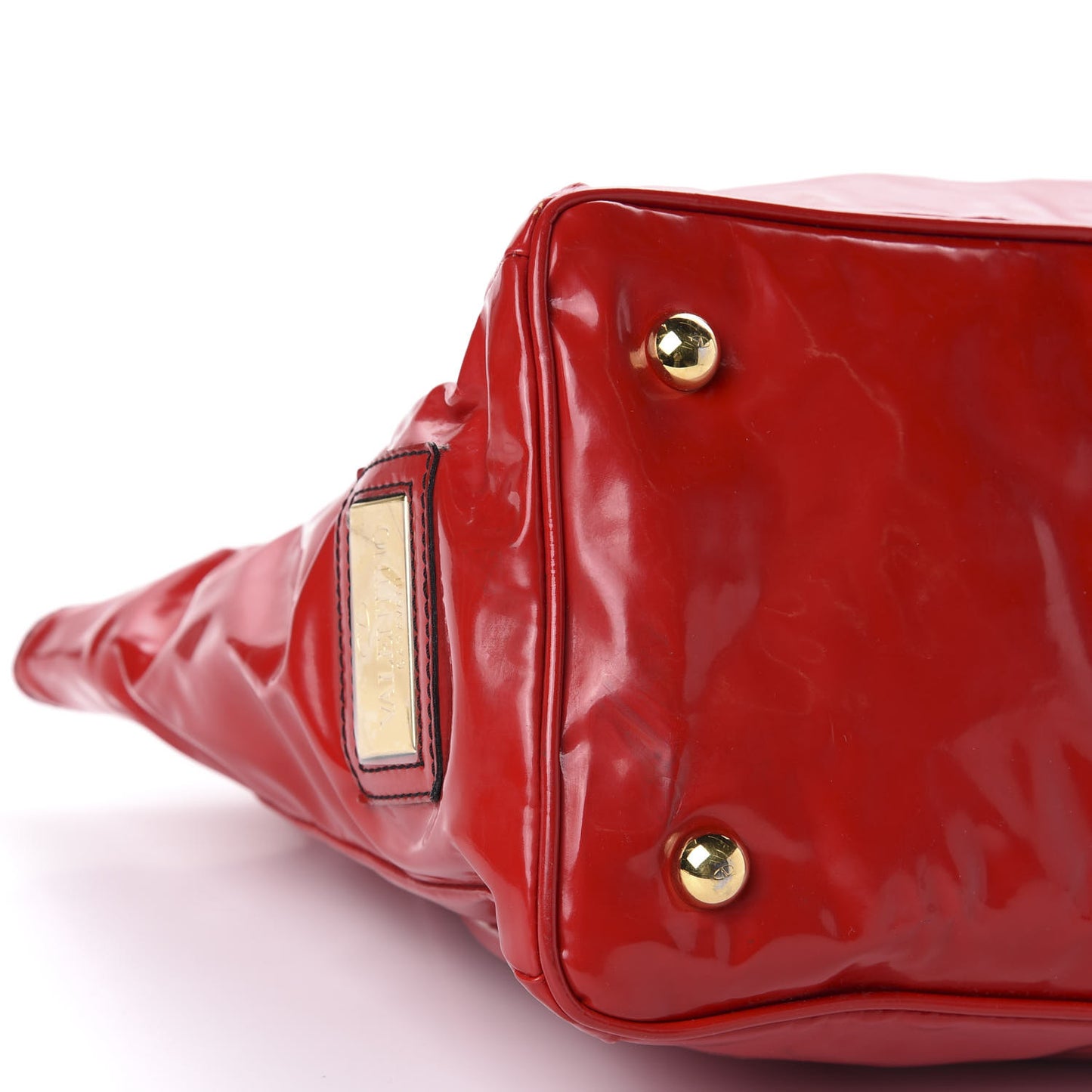 Patent Lacca Bow Tote Red