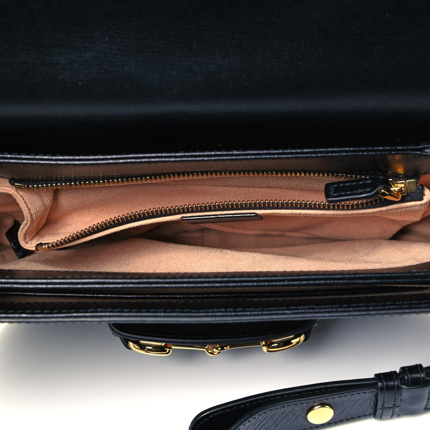Azalea Calfskin Horsebit 1955 Shoulder Bag Black
