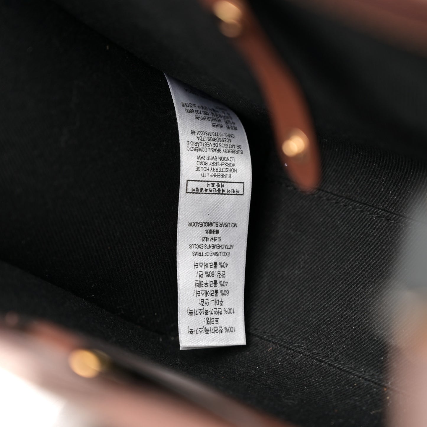 E-Canvas Check Calfskin Mini Freya Tote Dark Birch Brown