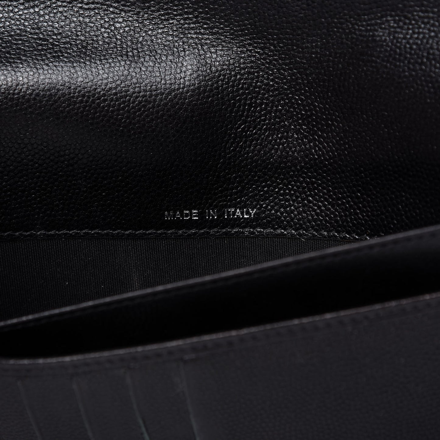 Caviar Large Sevruga Zip Around Organizer Wallet Black