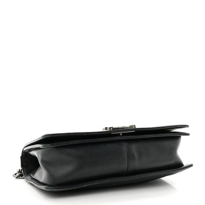 Chanel Calfskin Chevron Quilted New Medium Boy Flap Black 4 of 19