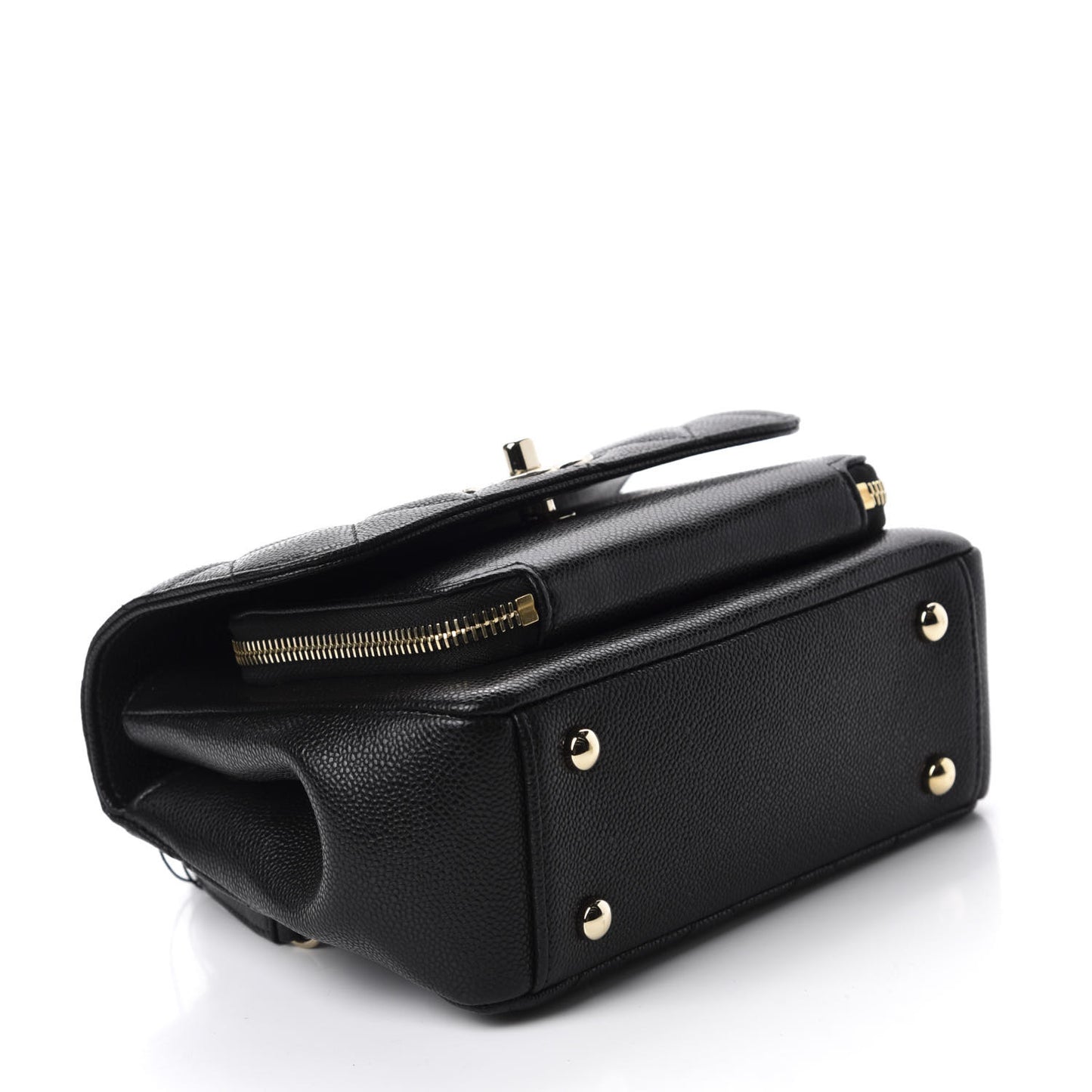 Caviar Quilted Small Business Affinity Flap Black