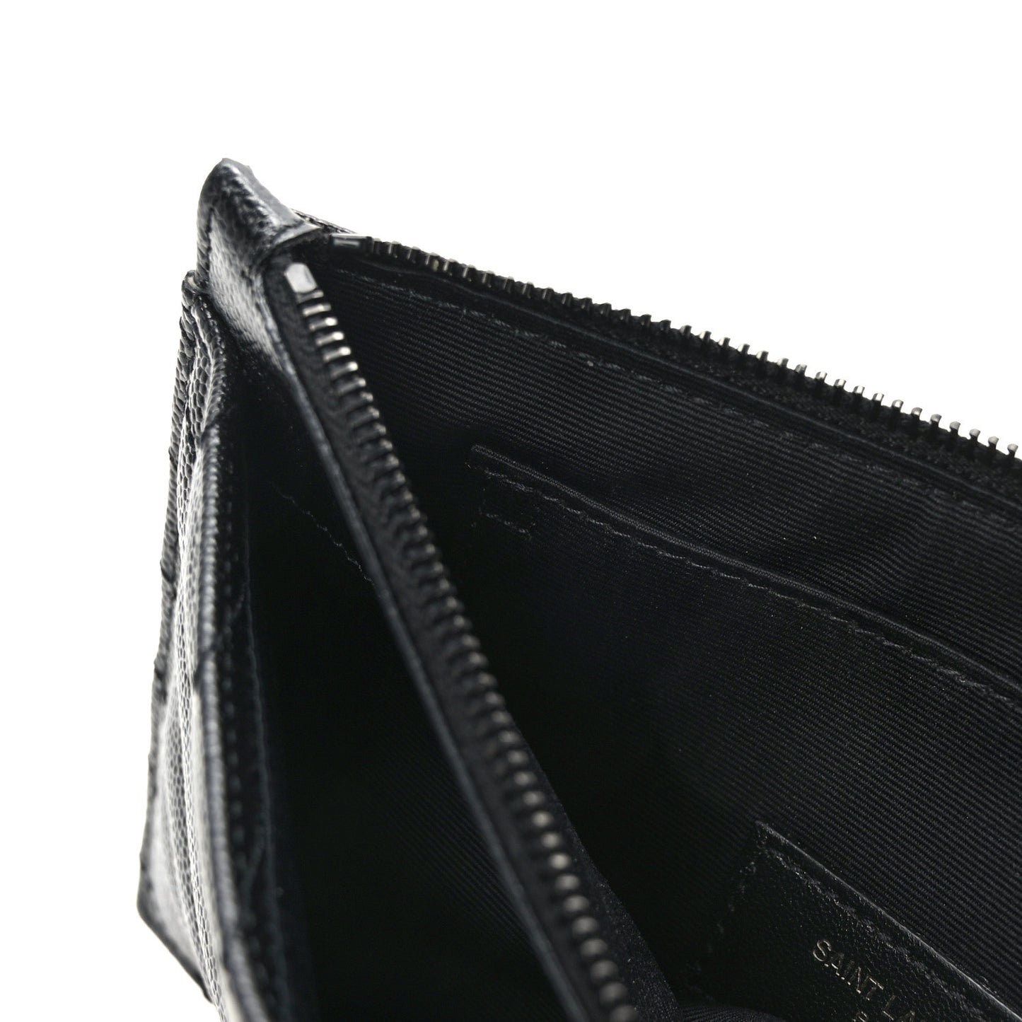 Grain De Poudre Chevron Monogram Bill Pouch Black Black