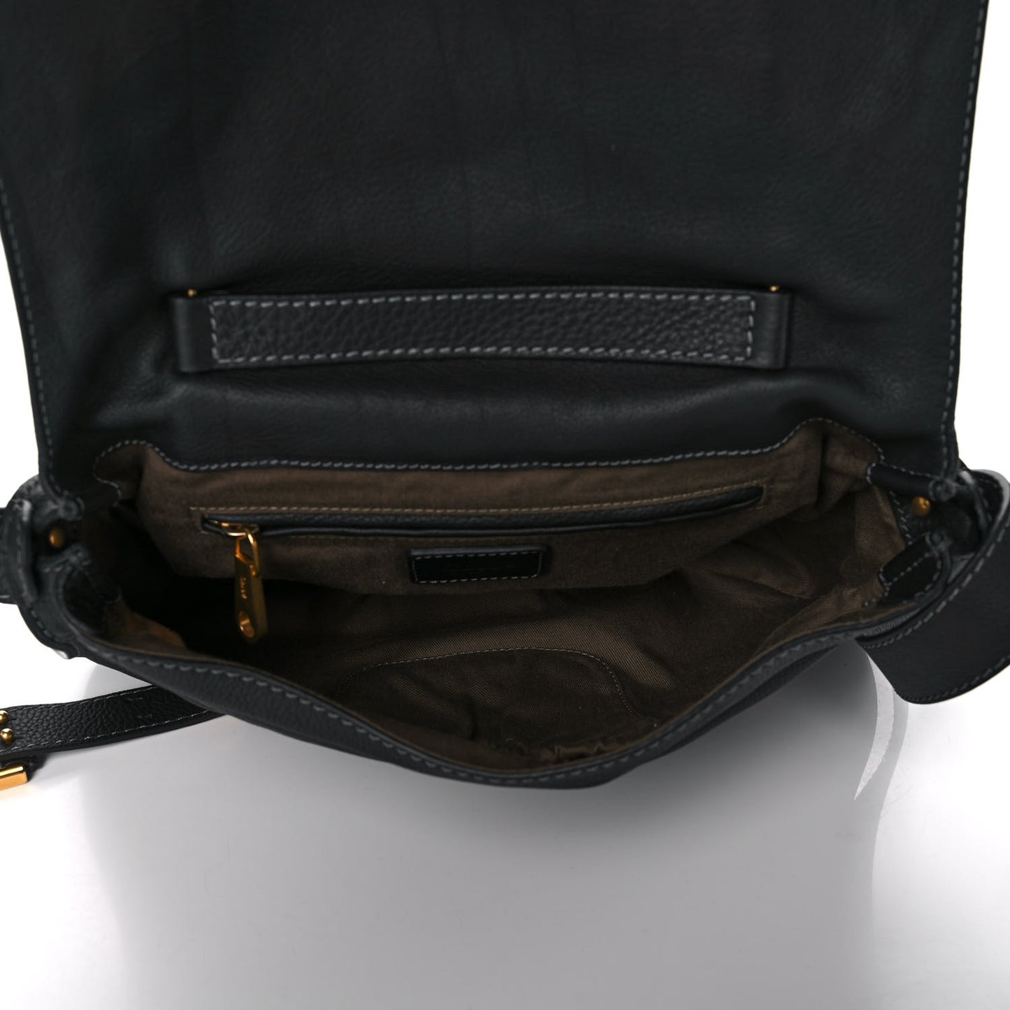 Calfskin Medium Marcie Top Handle Bag Black