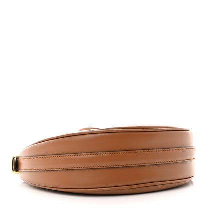 Prada Soft Calfskin Arque Shoulder Bag Cognac 4 of 11