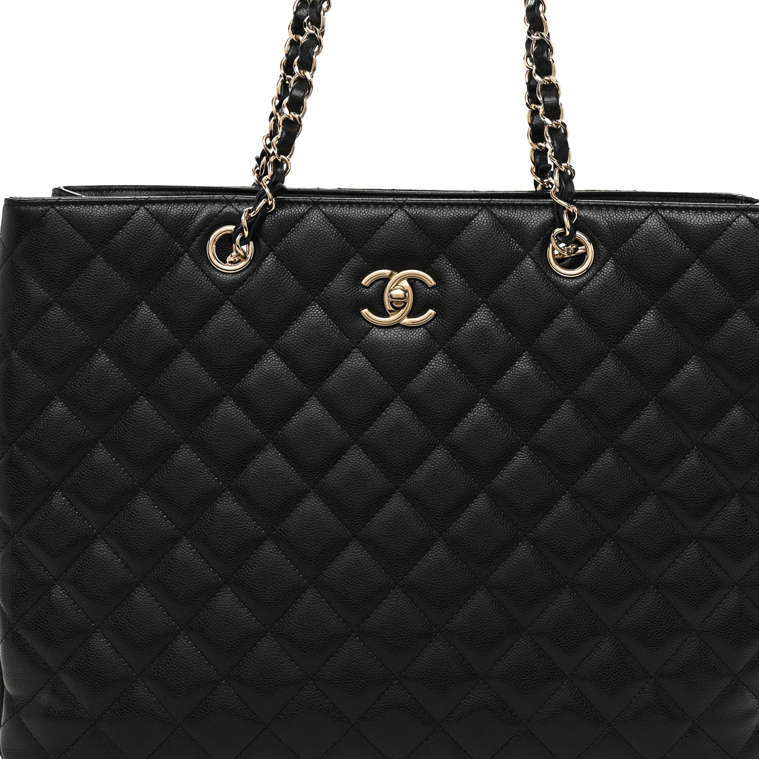 Chanel Caviar Quilted Large Classic Shopping Tote Black 8 of 12