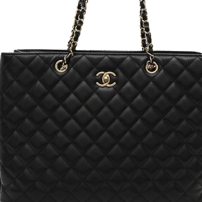 Chanel Caviar Quilted Large Classic Shopping Tote Black 8 of 12