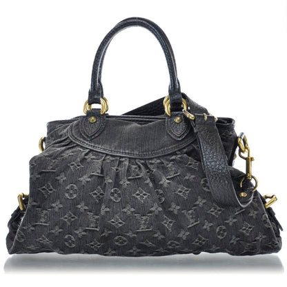 Louis Vuitton Denim Neo Cabby MM Black 1 of 9