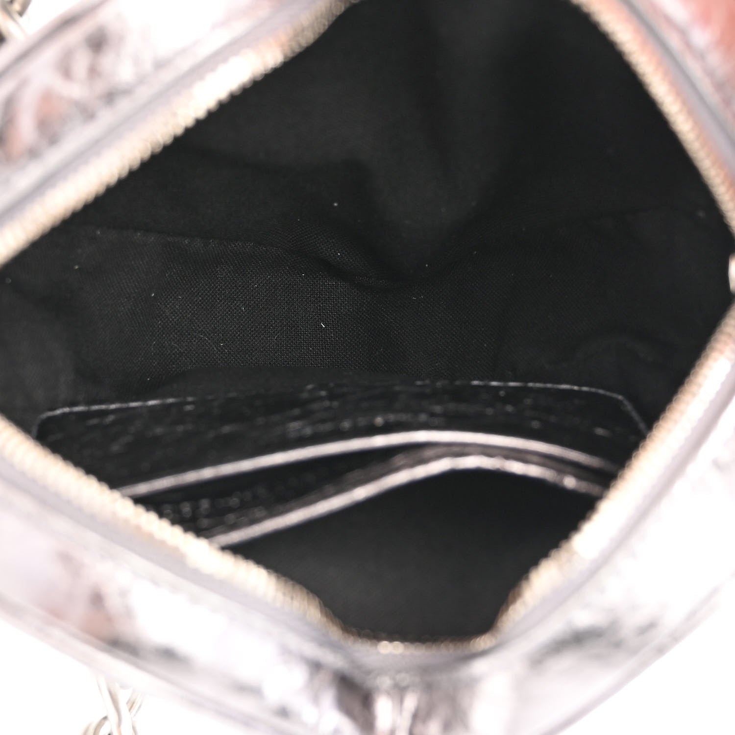 Balenciaga Metallic Agneau Arena Mini Le Cagole Heart Bag Silver 5 of 9