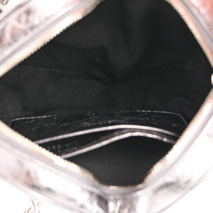 Balenciaga Metallic Agneau Arena Mini Le Cagole Heart Bag Silver 5 of 9