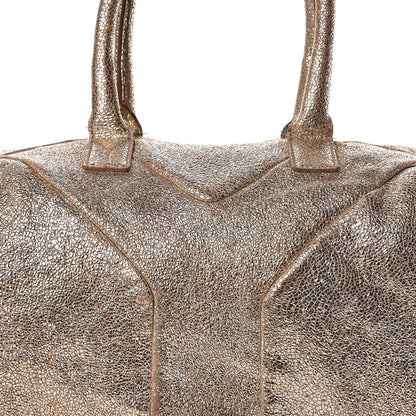 Saint Laurent Volcano Crackled Calfskin Medium Easy Y Bag Gold 10 of 30