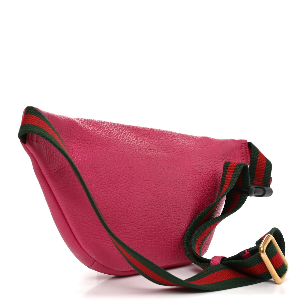 Gucci Grained Calfskin Small Logo Belt Bag Box Pink Green 2 of 10