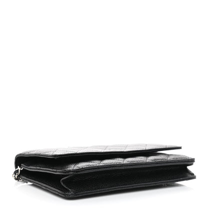 Chanel Caviar Quilted Wallet On Chain WOC Black 4 of 12