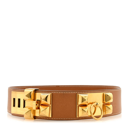 Hermes Epsom Collier De Chien CDC Belt 66 Gold 1 of 6