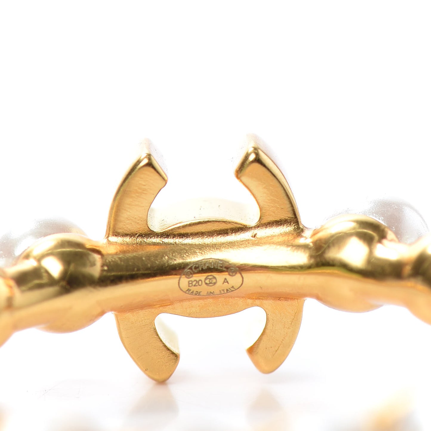Pearl CC Small More Is More Hoop Earrings Gold