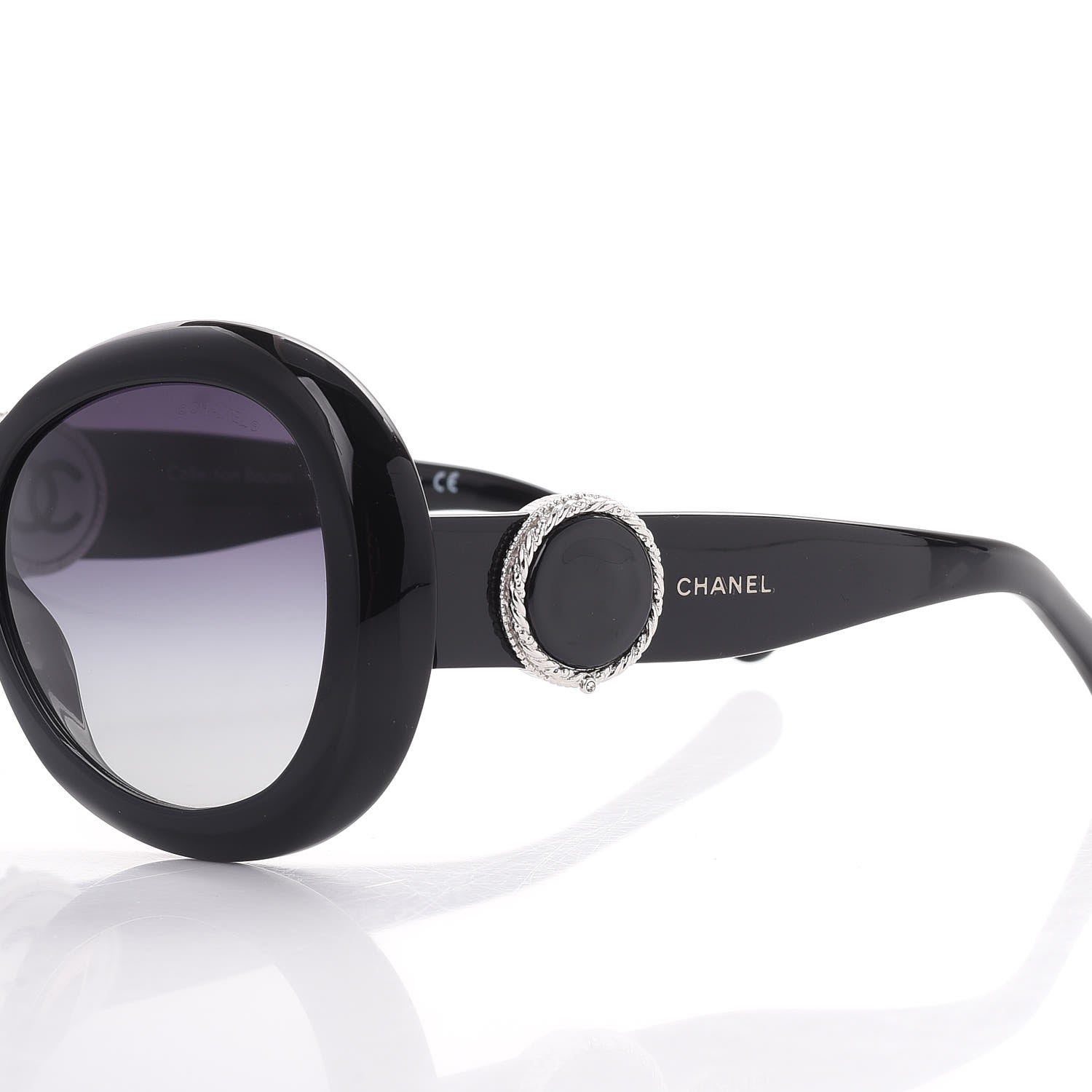 Chanel Collection Bouton Sunglasses 5193 Black 5 of 10