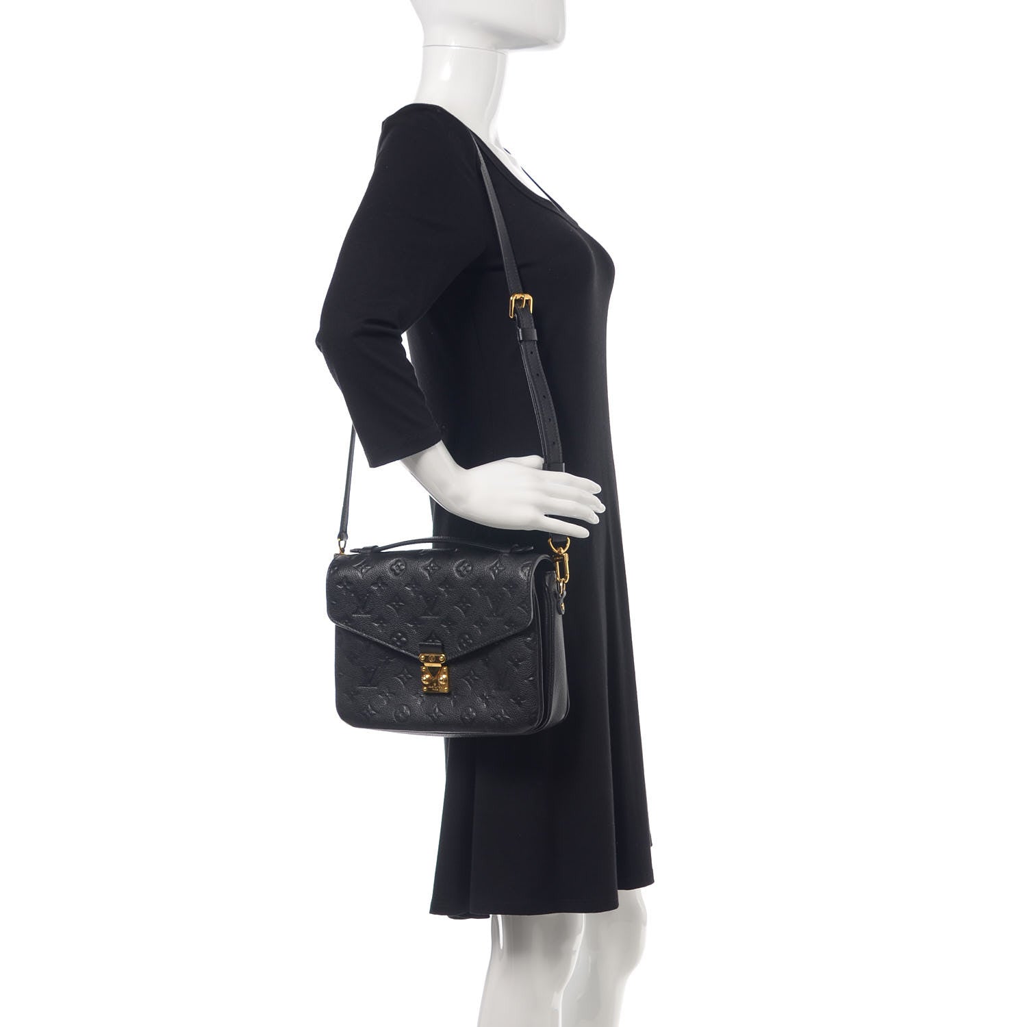Louis Vuitton Empreinte Pochette Metis Black 2 of 10