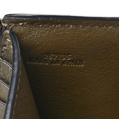 Loewe Grained Calfskin Small Vertical Wallet Dark Blush Dark Olive 7 of 7