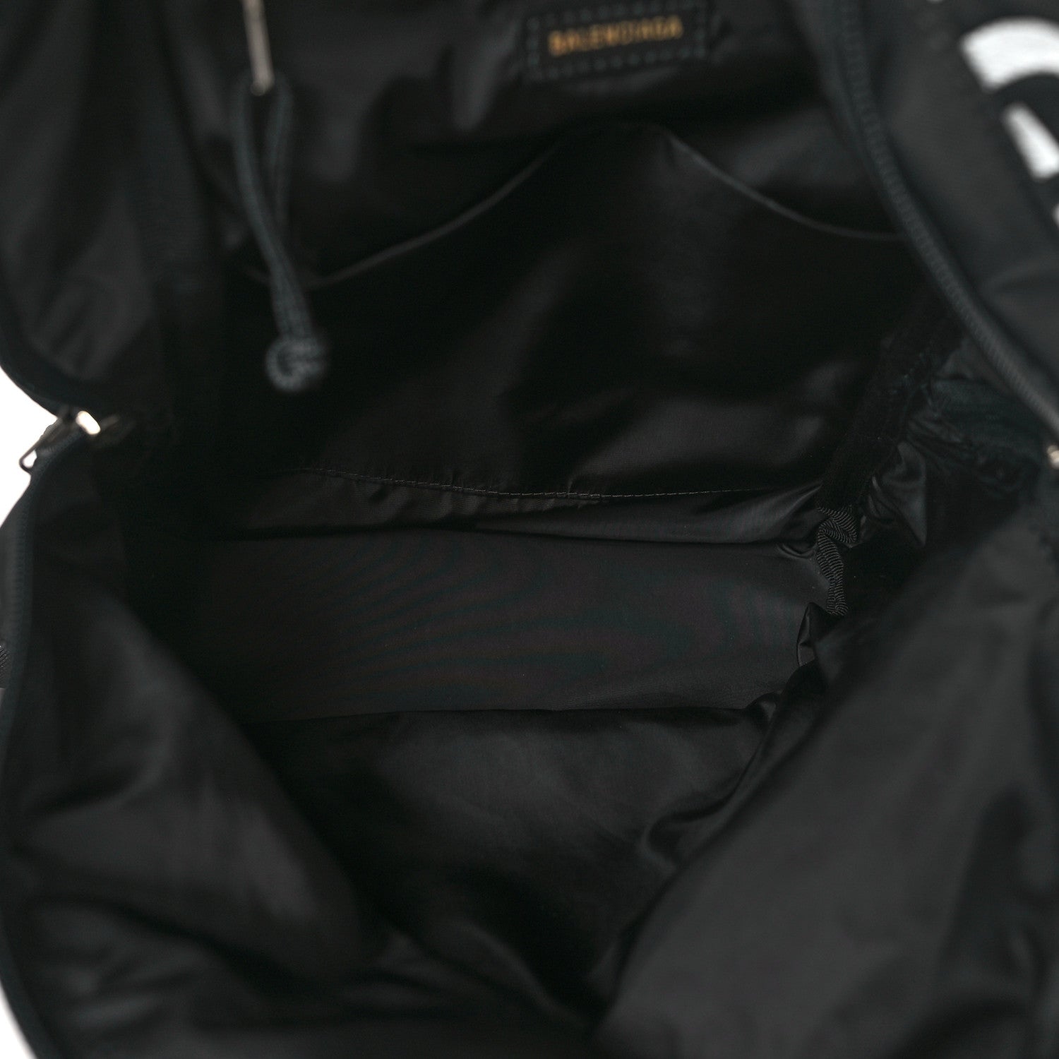 Balenciaga Sport Nylon Logo Embroidered S Wheel Backpack Black 5 of 8