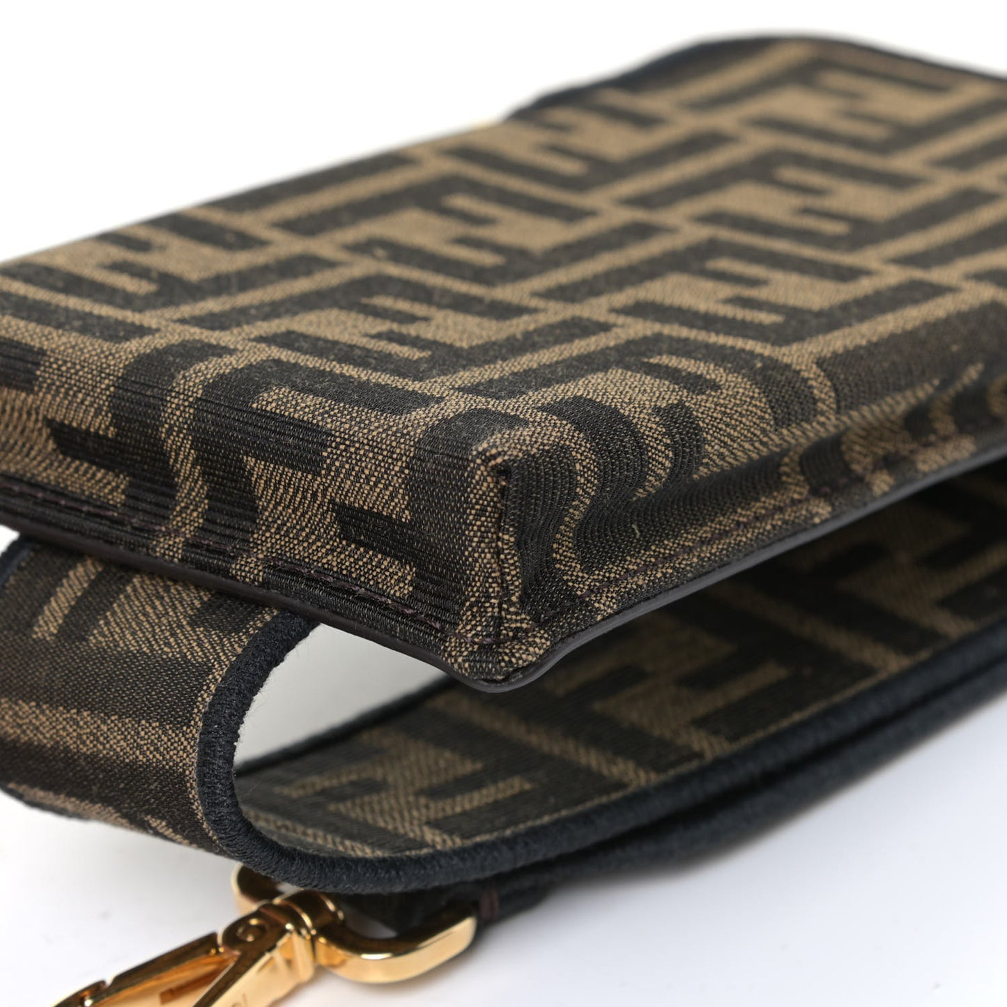 Fabric Jacquard FF 1974 Cell Pocket Strap You Tobacco Moro Black