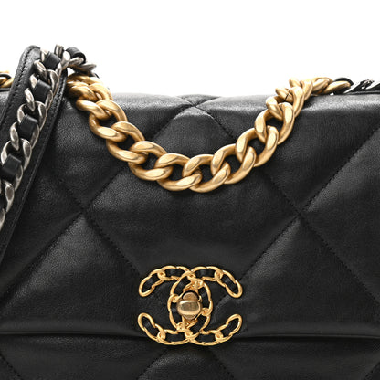 Chanel Lambskin Quilted Medium Chanel 19 Flap Black 8 of 11