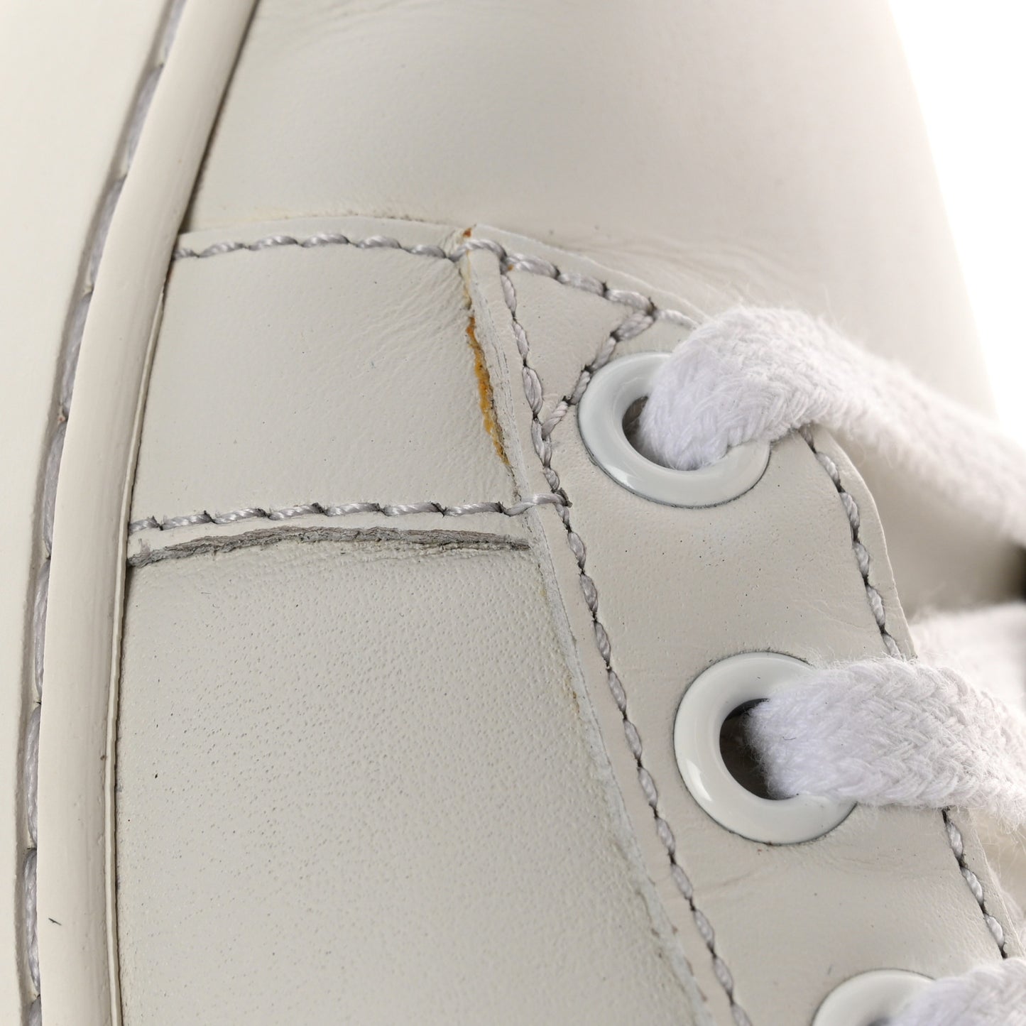 Calfskin Web Crystal Womens Mouth Ace Sneakers 38 White