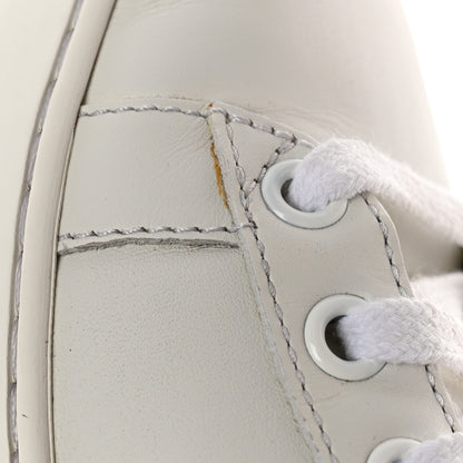 Gucci Calfskin Web Crystal Womens Mouth Ace Sneakers 38 White 11 of 12