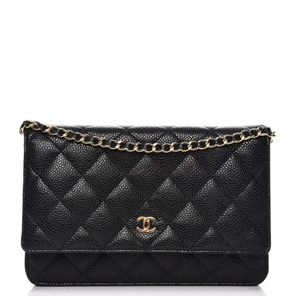 Chanel Caviar Quilted Wallet On Chain WOC Black 1 of 10