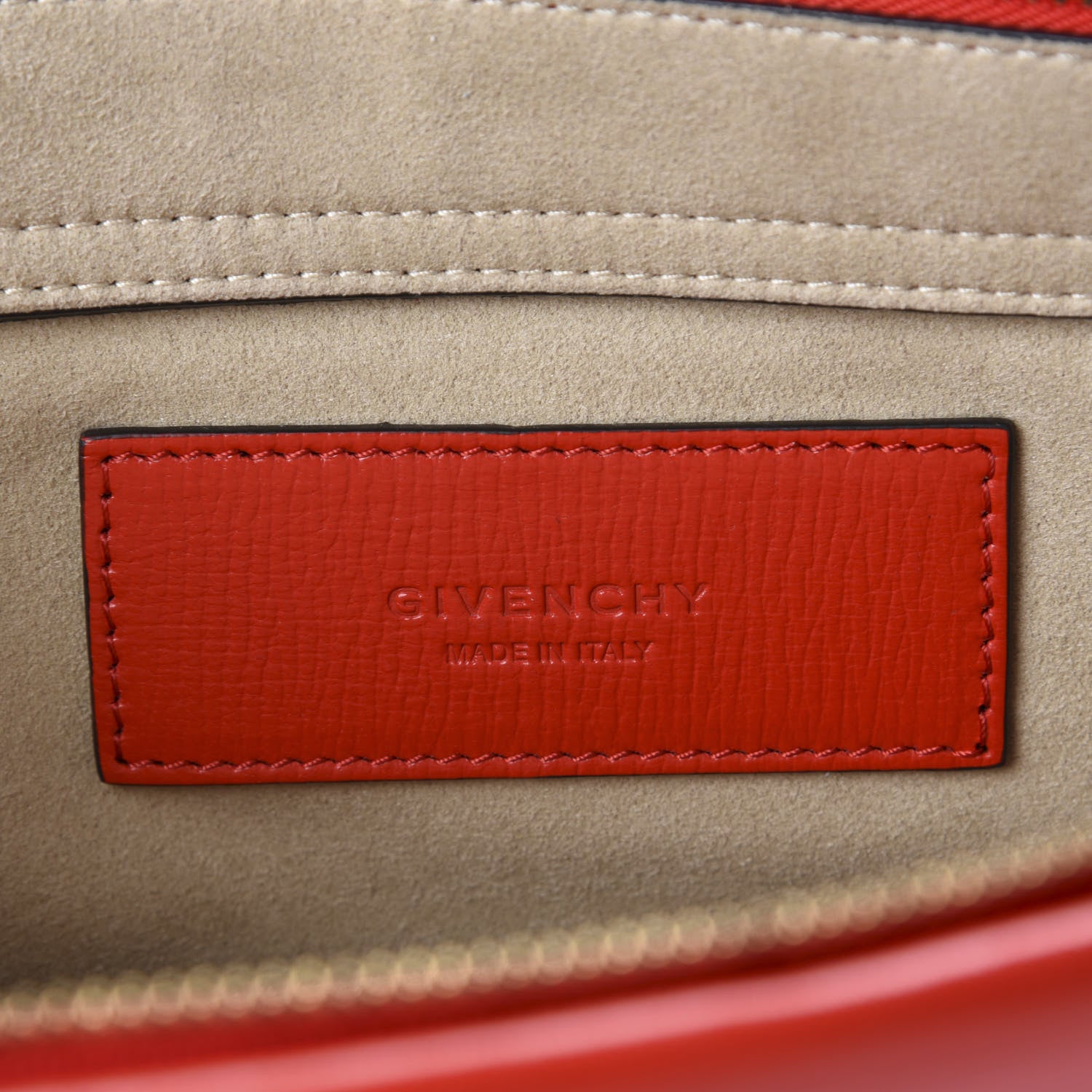 Givenchy Goatskin Suede Cross 3 Crossbody Bag Red 8 of 10