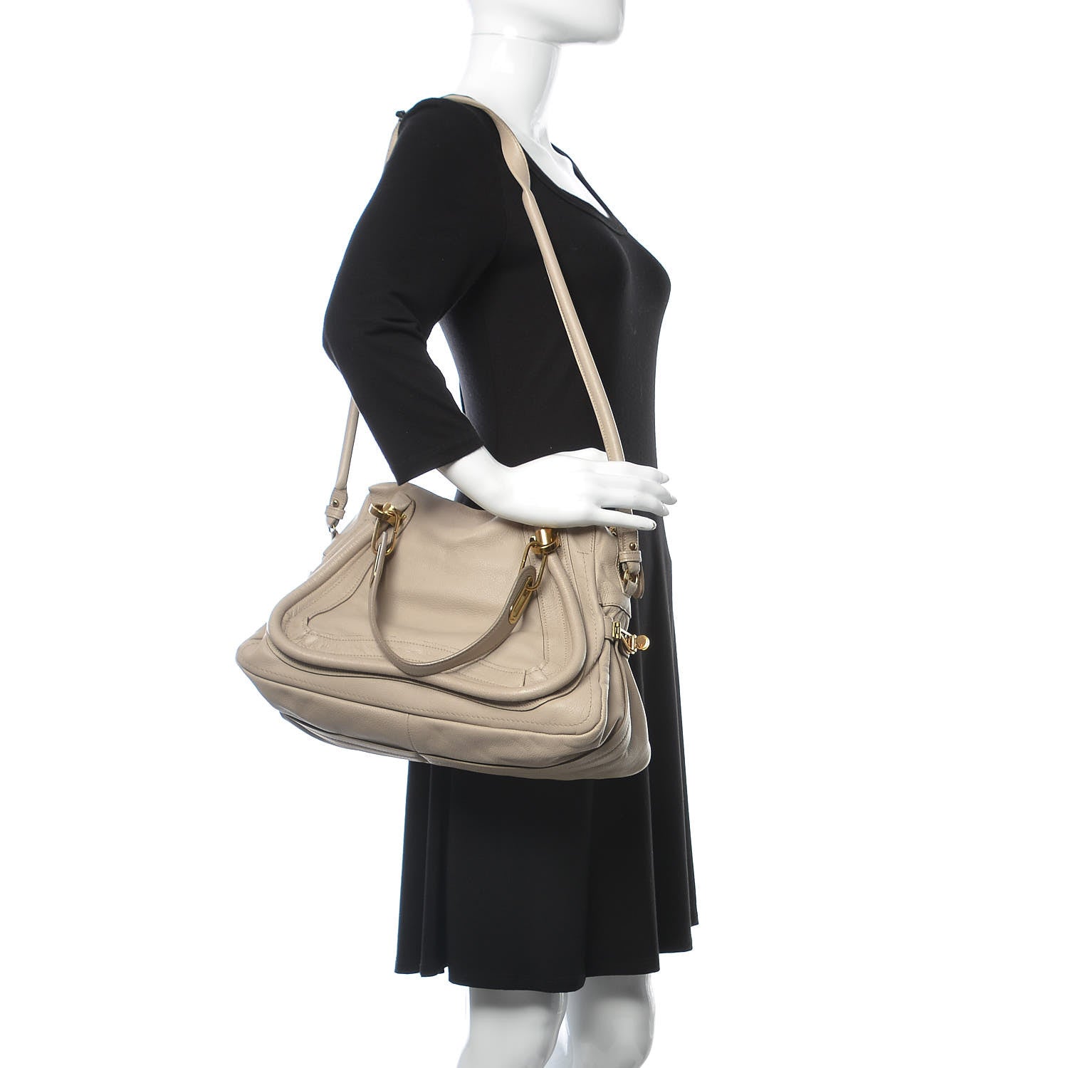 Chloe Calfskin Medium Paraty Mastic 2 of 20